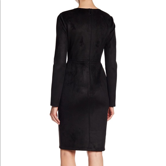 💞3 for $50💞BCBGMaxAzria Whitney Faux-Suede Cutout Dress - Picture 6 of 6
